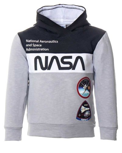 NASA fiú kapucnis, bebújós pulóver