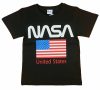 NASA rövid ujjú fiú póló fekete színben