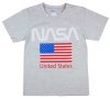 NASA rövid ujjú fiú póló szürke színben