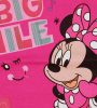 Rövid ujjú kislány pamut póló Minnie egérrel sötétpink színben