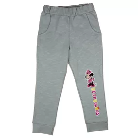 Kislány pamut szabadidő nadrág Minnie egér mintával szürke színben