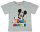 Rövid ujjú kisfiú póló Mickey mintával színes felirattal szürke színben