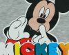 2 részes kisfiú pamut nyári szett Mickey egér mintával szürke színben