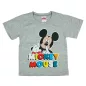 2 részes kisfiú pamut nyári szett Mickey egér mintával szürke színben