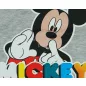 2 részes kisfiú pamut nyári szett Mickey egér mintával szürke színben