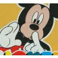 2 részes kisfiú pamut nyári szett Mickey egér mintával sárga színben