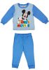 Kisfiú pamut pizsama Mickey egér mintával világoskék színben