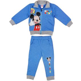 2 részes kisfiú szabadidő szett Mickey egér mintával kék színben