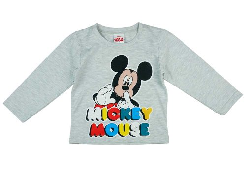 Hosszú ujjú kisfiú póló Mickey egér mintával