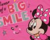 Hosszú ujjú kislány póló Minnie egér mintával pink színben