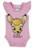 Ujjatlan baba body Bambi mintával rózsaszín színben