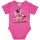 Rövid ujjú baba body csillámos Minnie egér mintával pink színben