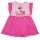 Fodros ujjú pamut nyári kislány ruha Minnie egér mintával rózsaszín színben