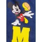Kantáros kisfiú babanadrág Mickey egér mintával farmerkék színben