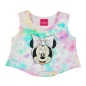2 részes rövidnadrágos kislány szett Minnie egér mintával batikolt szivárványos színben