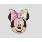 Szivárványos batikolt kislány nyári ruha Minnie egérrel fehér színben