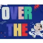 Rövid ujjú kisfiú baba napozó űrhajós Mickey egér mintával sötétkék színben