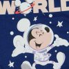 Rövid ujjú űrhajós baba body Mickey egér mintával sötétkék színben