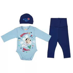 3 részes baba kisfiú szett Mickey egér mintával