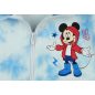 Pamut, cipzáras kisfiú kardigán batikolt anyagból Mickey egér mintával kék színben