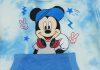 Kapucnis kisfiú pulóver batikolt Mickey egér mintával kék színben
