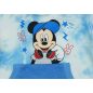 Kapucnis kisfiú pulóver batikolt Mickey egér mintával kék színben
