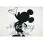Rövid ujjú férfi póló Mickey egér mintával fehér színben