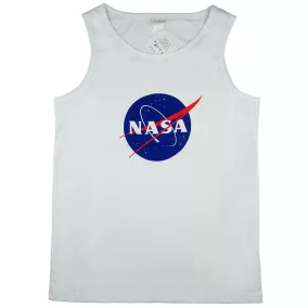 Ujjatlan férfi pamut atléta NASA logóval