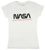NASA rövid ujjú női póló fehér színben