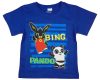 Rövid ujjú fiú póló Bing nyuszi mintával kék színben