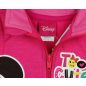 Vékony pamut kislány mellény Minnie egér mintával sötétpink színben