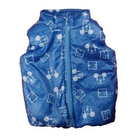   Bélelt vízlepergetős kisfiú mellény Mickey egér mintával