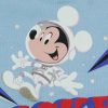 Hosszú ujjú baba rugdalózó űrhajós Mickey egér mintával világoskék színben