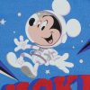 Hosszú ujjú baba rugdalózó űrhajós Mickey egér mintával kék színben