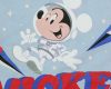Gumis lepedő űrhajós Mickey egér mintával kék színben