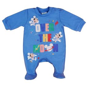 Űrhajós hosszú ujjú rugdalózó Mickey egér mintával sötétkék színben
