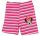 Kislány rövidnadrág Minnie egér mintával pink csíkos színben