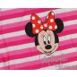 Kislány rövidnadrág Minnie egér mintával pink csíkos színben