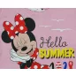 Pamut kislány trikó Minnie egér mintával rózsaszín színben