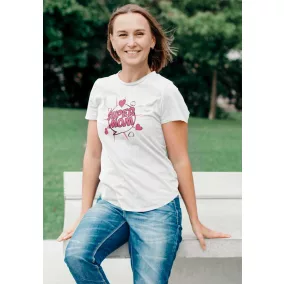 Anyák napi póló szív mintával, Super Mom felirattal