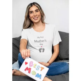 Anyák napi póló My first mother's day felirattal
