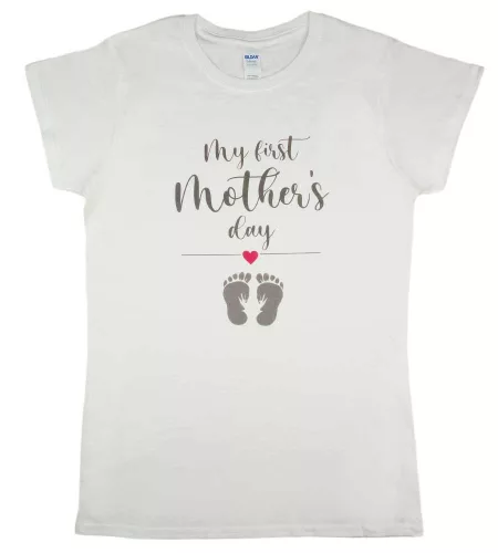 Anyák napi póló My first mother's day felirattal