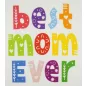 Anyák napi póló Best mom ever felirattal