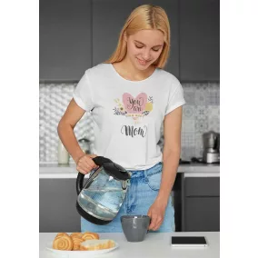   Anyák napi póló szív mintával, You are the best mom felirattal