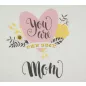   Anyák napi póló szív mintával, You are the best mom felirattal