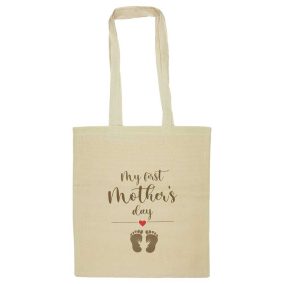 Anyák napi vászontáska mintával és felirattal