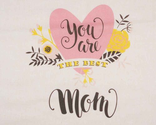 Anyák napi vászontáska mintával és felirattal