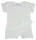 Rövid ujjú pamut krepp kislány baba napozó fehér színben