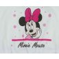 Pöttyös, ujjatlan kislány nyári ruha Minnie egérrel sötétpink színben
