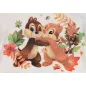 Rövid ujjú baba body Chip és Dale mintával